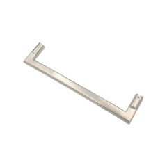 heavy-duty door pull handle, 275mm in length, made of satin stainless steel, with a back-to-back pair design, suitable for 35-55mm thick doors and includes fixing screws.