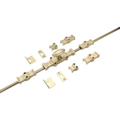 The Windsor Cremone Bolt by Euro Art | Solid Brass Espagnolette Bolt | 2 Finishes