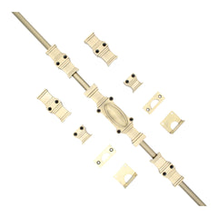 The Windsor Cremone Bolt by Euro Art | Solid Brass Espagnolette Bolt | 2 Finishes