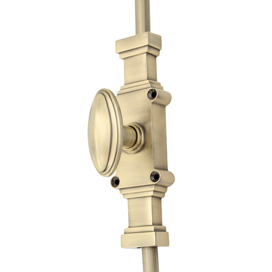 The Windsor Cremone Bolt by Euro Art | Solid Brass Espagnolette Bolt | 2 Finishes