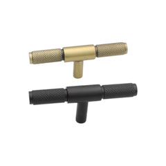 Diamond Knurled T Cabinet Handle - 95mm