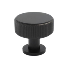Diamond Knurled Circular Cabinet Knob- 30mm