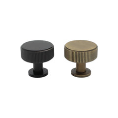 Diamond Knurled Circular Cabinet Knob- 30mm