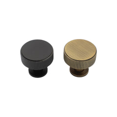 Diamond Knurled Circular Cabinet Knob- 30mm