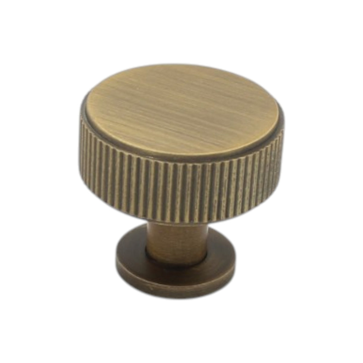 Diamond Knurled Circular Cabinet Knob- 30mm