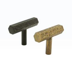 Hammered T Cabinet Handle - 50mm