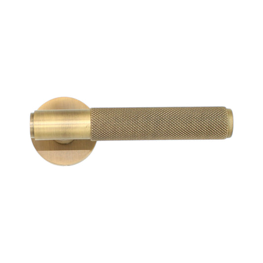 Diamond Knurled Door Handle - 131mm
