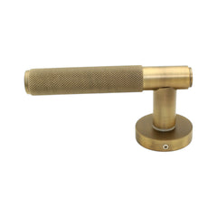 Diamond Knurled Door Handle - 131mm