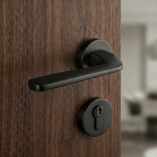 Aura Luxury Euro Profile Keyhole Cover Escutcheon