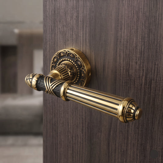 Cerise on Rose Luxury Interior Door Handle Set