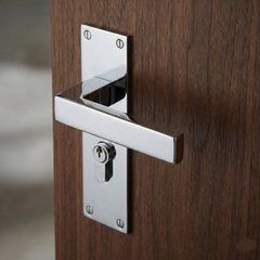 Belvedere Slimline backplate Luxury Interior Door Handle Set