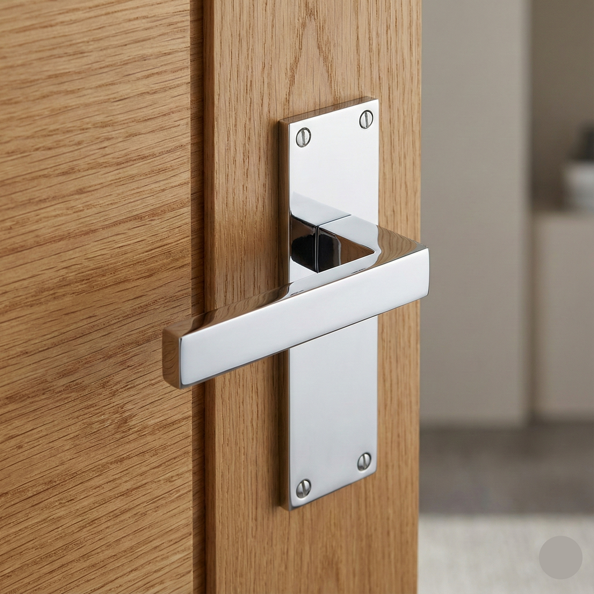 Belvedere Slimline backplate Luxury Interior Door Handle Set