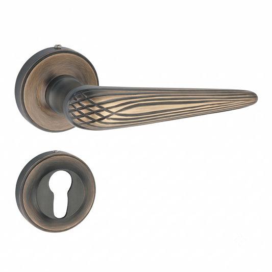 Marguerite on Rose Luxury Interior Door Handle Set