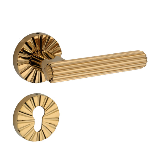 Maritime on Rose Luxury Interior Door Handle Set