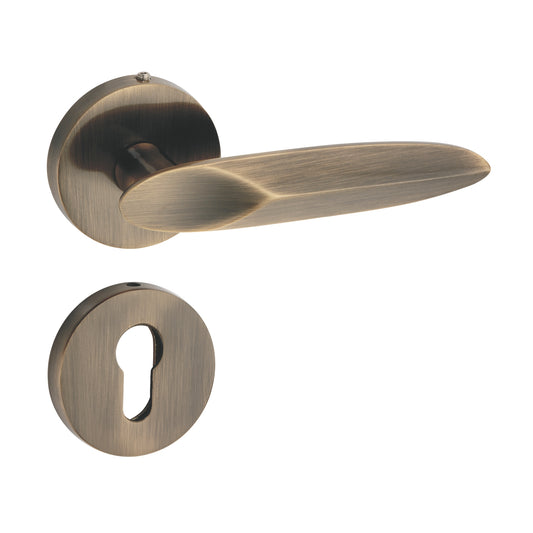 Noble on Rose Luxury Interior Door Handle Set