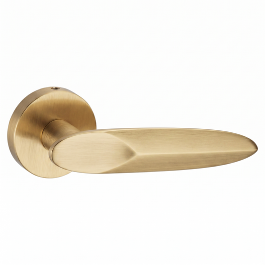 Noble on Rose Luxury Interior Door Handle Set