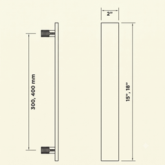 Orion Luxury Interior Door Pull Handle (Multiple Sizes)