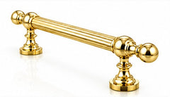 Reeded Grip Casilda Solid Brass Door Pull Handle - 500mm