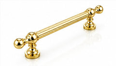 Reeded Grip Casilda Solid Brass Door Pull Handle - 500mm