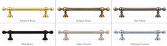 Reeded Grip Casilda Solid Brass Door Pull Handle - 500mm