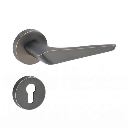 Percusso on Rose Luxury Interior Door Handle Set