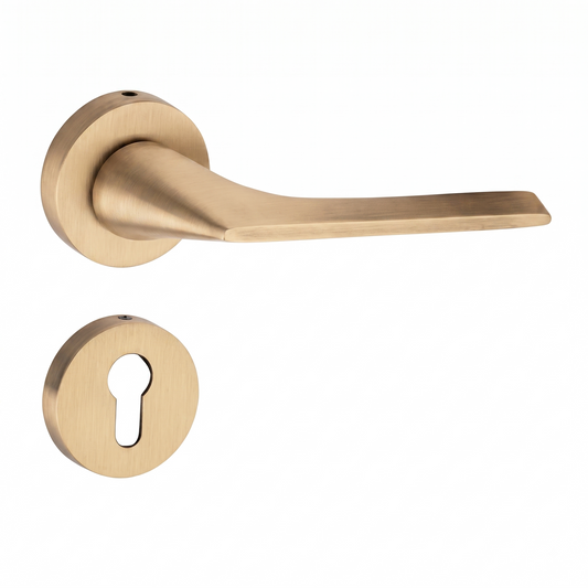 Puris on Rose Luxury Interior Door Handle Set