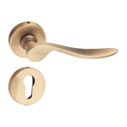 Sahara on Rose Luxury Interior Door Handle Set