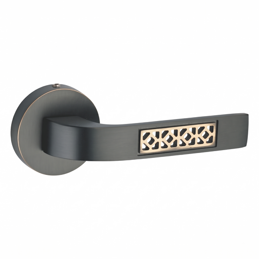 Slima on Rose Luxury Interior Door Handle Set