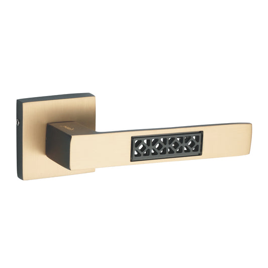 Trellis on Rose Luxury Interior Door Handle Set