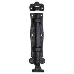 Euro Art Barrel Bolt - Straight - 125mm in Black Antique finish, providing durable security for doors and cabinets with a classic, straight design and easy installation.