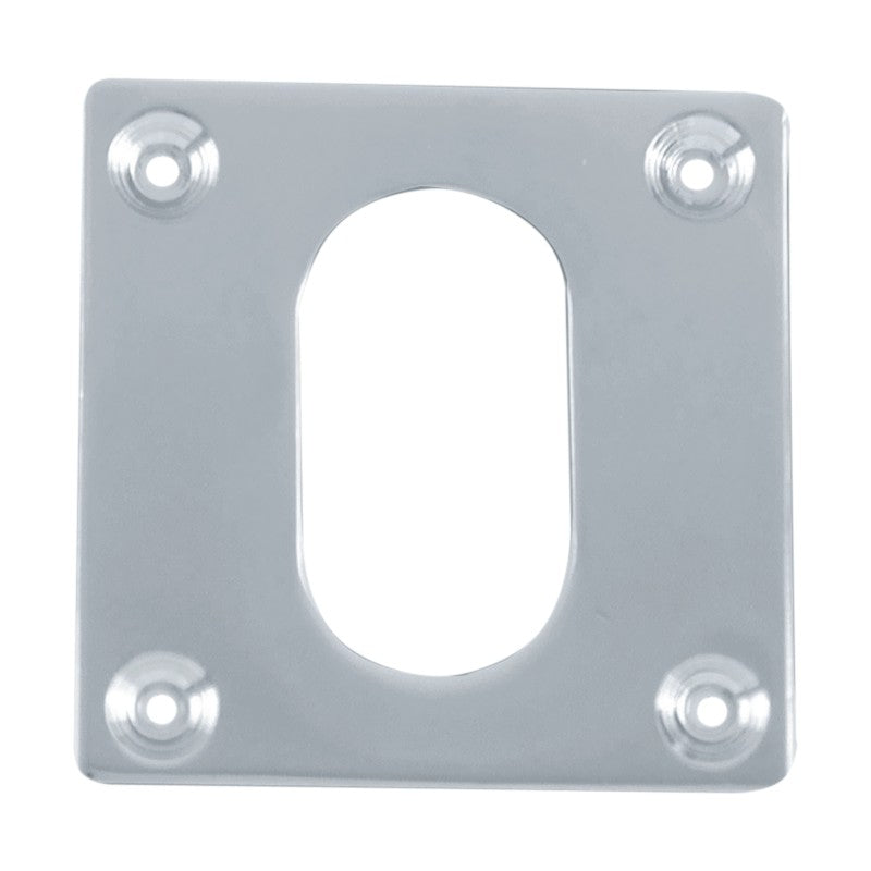 F/Fix Square Escutcheon - Oval -50x50mm