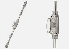 Oval Knob Stephaney Espagnolette Lock Bolt for up to 9 Feet High Doors & Windows