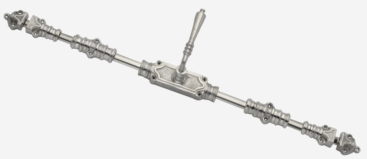 Lever Handle Door Brass Espagnolette Bolt - Upto 9 feet Doors