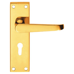Lever on Back Plate Jovian -  Lever Euro Profile Lock -150x4Omm - standard design
