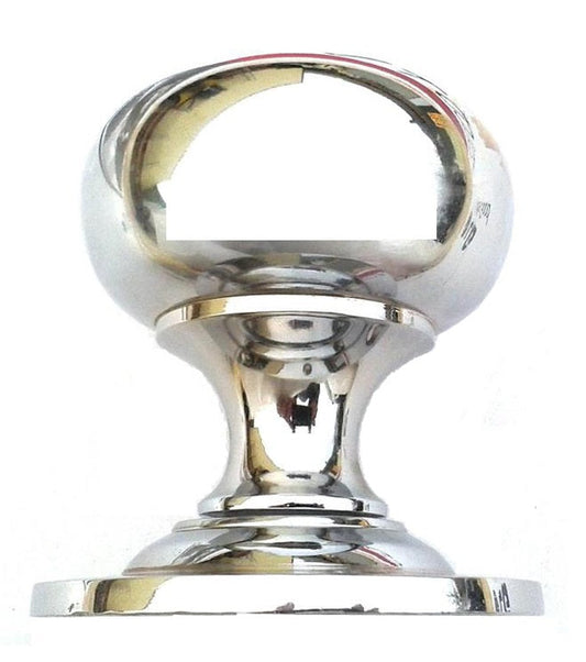 70mm Mushroom Mortice Knob from Euro Art Hardware in polished brass, polished chrome, and satin chrome finishes. Featuring a classic mushroom design, this knob adds timeless elegance and versatility to residential and commercial doors.