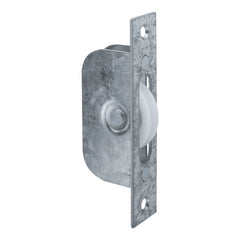 Sash Window Axle Pulley Galv. Square Forend with Nylon Wheel -117x25mm